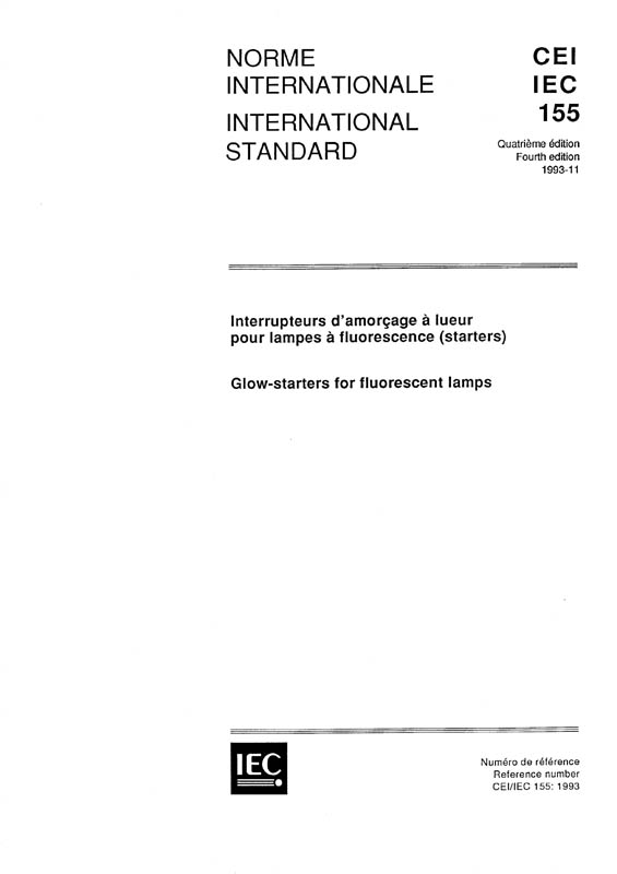 Cover IEC 60155:1993